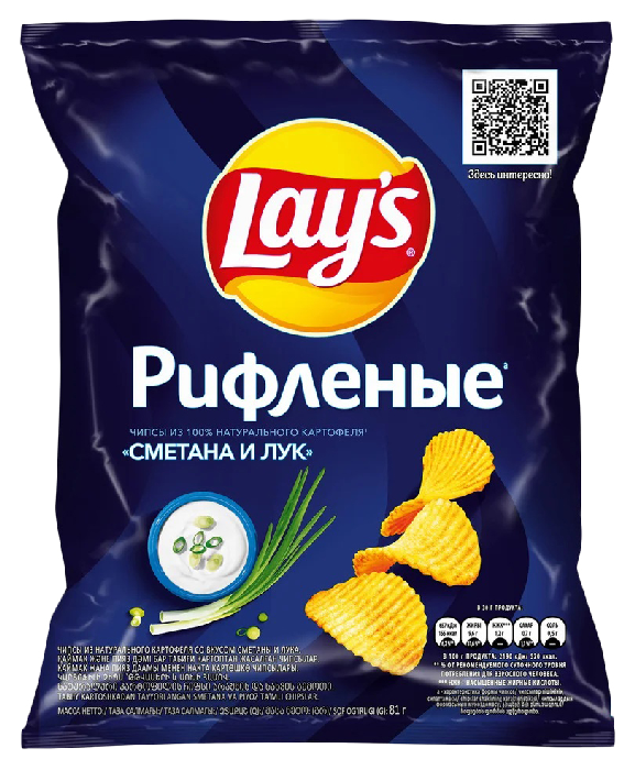 Чипсы ЛЕЙС сметана лук 140г