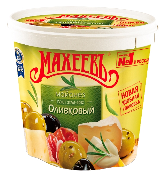 Майонез МАХЕЕВЪ Оливковый 50.5% д/пак 800мл