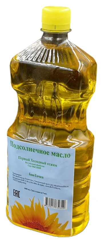 Масло подсолнечное АЛТАЙСКОЕ нерафинир 1с 1л