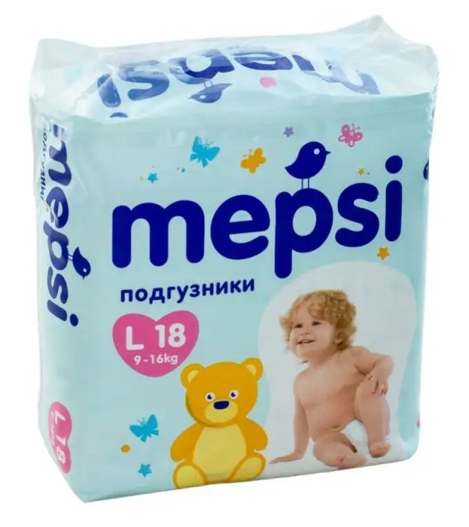 Подгузники МЕПСИ 9-16кг 18шт