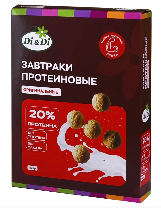 Завтраки протеиновые ДИ&ДИ оригинальные 150г