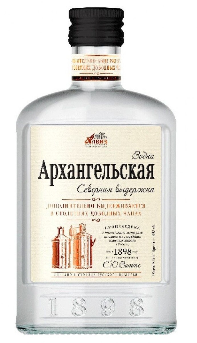 Водка АРХАНГЕЛЬСКАЯ Северная выдержка 40% ст/б  0.1л