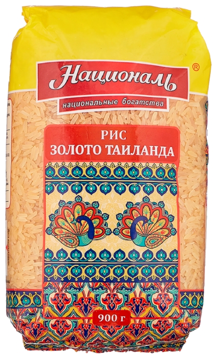 Рис НАЦИОНАЛЬ Золото Тайланда длиннозерный м/у 900г