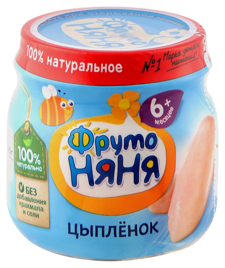 Пюре ФРУТОНЯНЯ цыпленок ст/б 80г