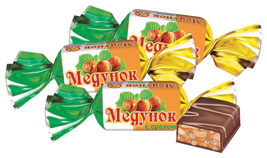Конфеты СЛАВЯНКА Медунок с орехом весовые