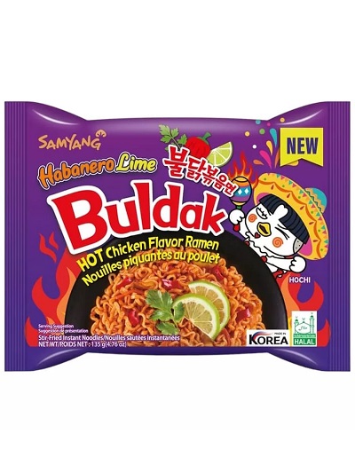 Лапша б/п САМЯНГ со вкусом хабанеро и лайма м/у 135г