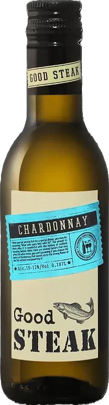 Вино ГУД СТЕЙК Шардоне белое сух 10-12% ст/б 0.187л