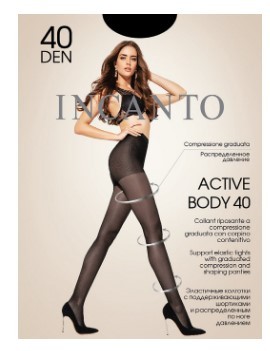 Колготки ИНКАНТО Актив боди 40ден неро 5