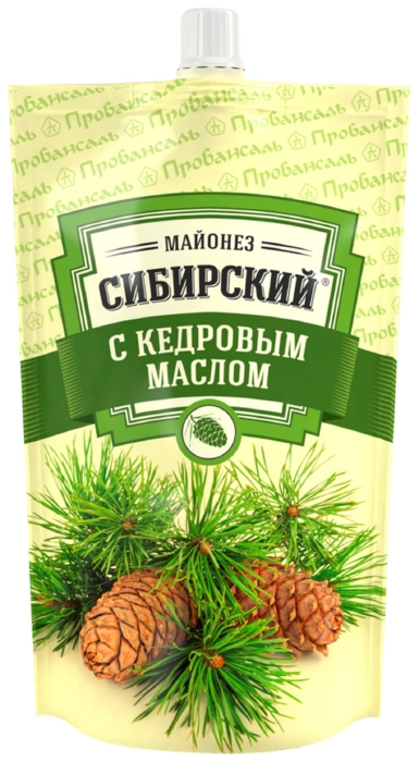 Майонез ПРОВАНСАЛЬ СИБИРСКИЙ с кедровым маслом 60% д/пак 220г