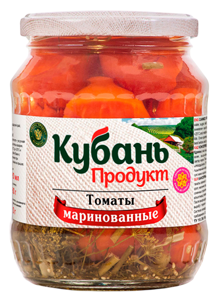 Томаты КУБАНЬ ПРОДУКТ маринованные ст/б 680г
