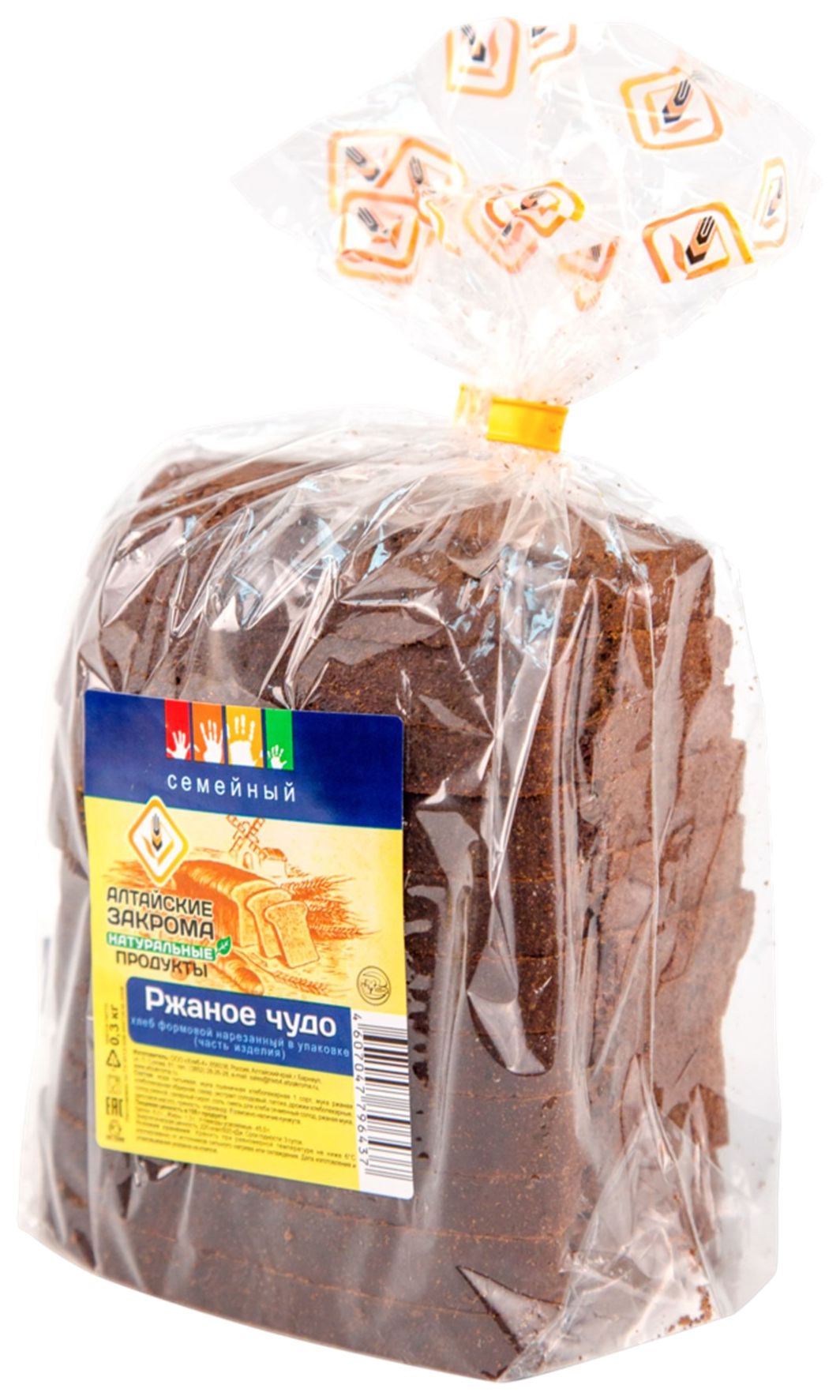 Хлеб АЛТАЙСКИЕ ЗАКРОМА Ржаное чудо Алтая нарезка 300г