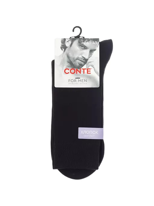 Носки мужские КОНТЕ Дивари Кул черные р.25 арт.24C-161CП