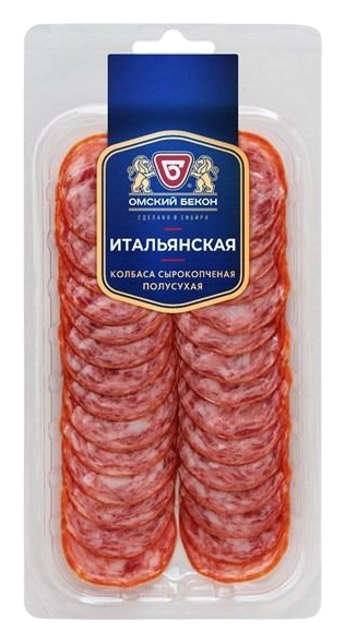 Колбаса ОМСКИЙ БЕКОН Итальянская нарезка с/к 85г
