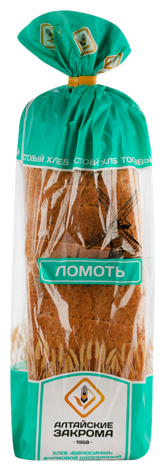 Хлеб АЛТАЙСКИЕ ЗАКРОМА Бирюсинка нарезка 300г
