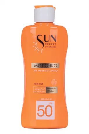Молочко для защиты от солнца КРАССА Сан Эксперт SPF50 180мл