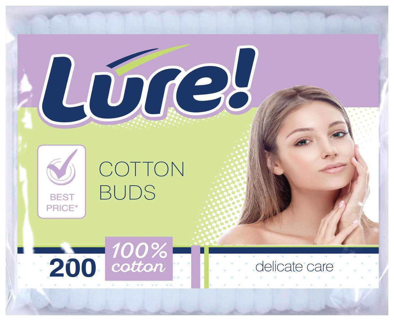 Палочки ватные ЛЮР пэт 200шт