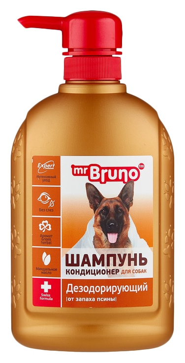 Шампунь-кондиционер для собак МИСТЕР БРУНО Дезодорирующий 350мл