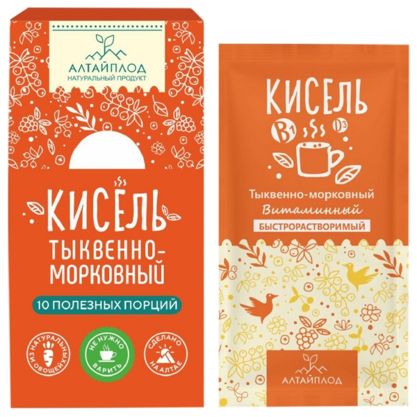 Кисель АЛТАЙПЛОД тыквенно-морковный м/у 140г
