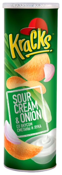 Чипсы КРЭКС сметана лук 160г