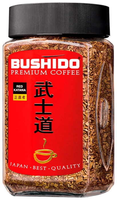 Кофе БУШИДО Ред Катана растворимый ст/б 100г