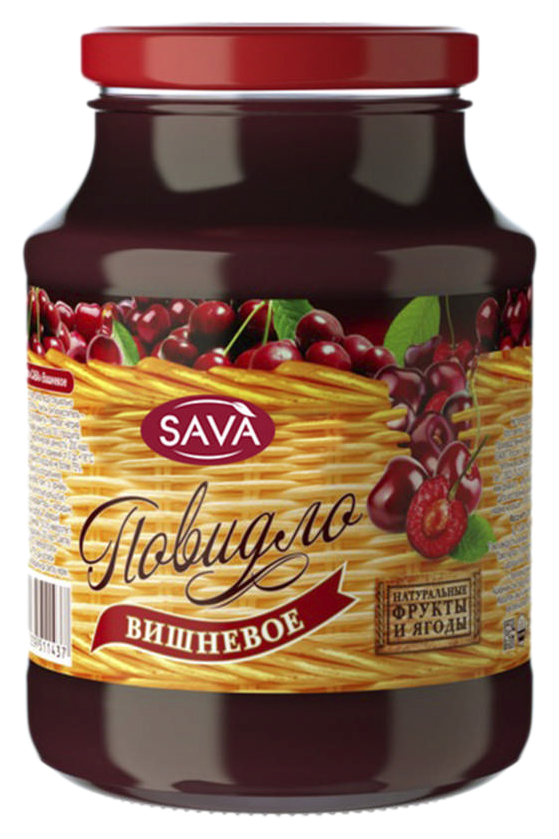 Повидло САВА вишня ст/б 610г