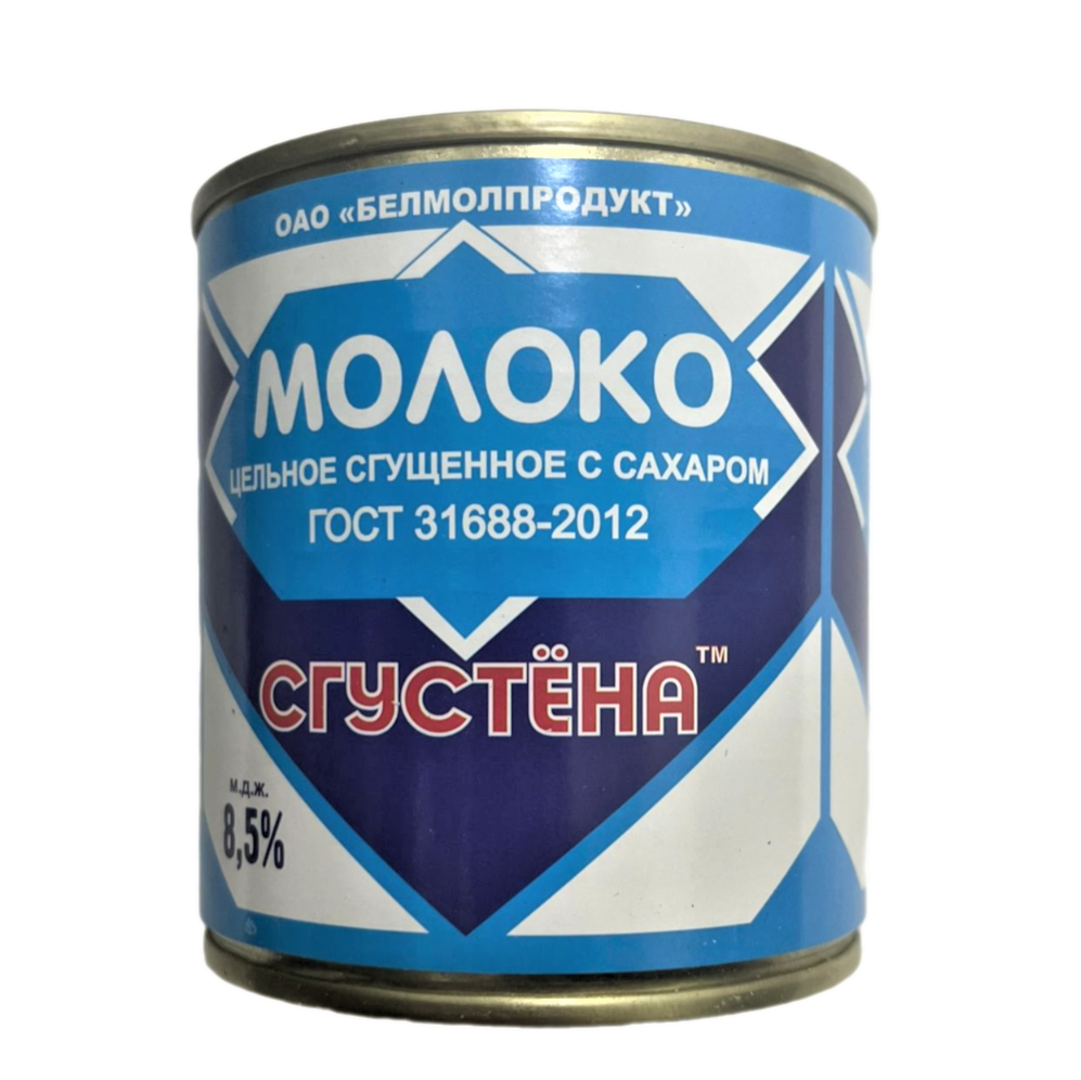 Сгущенное молоко СГУСТЕНА цельное бзмж 8.5% ж/б 380г