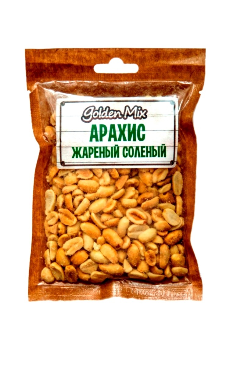 Арахис ГОЛДЕН МИКС жареный соленый 125г
