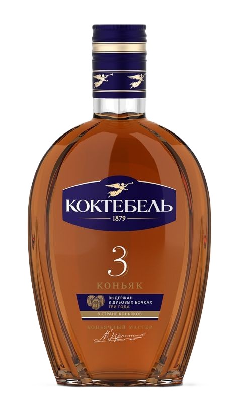 Коньяк КОКТЕБЕЛЬ 3 года 40% ст/б 0.375л