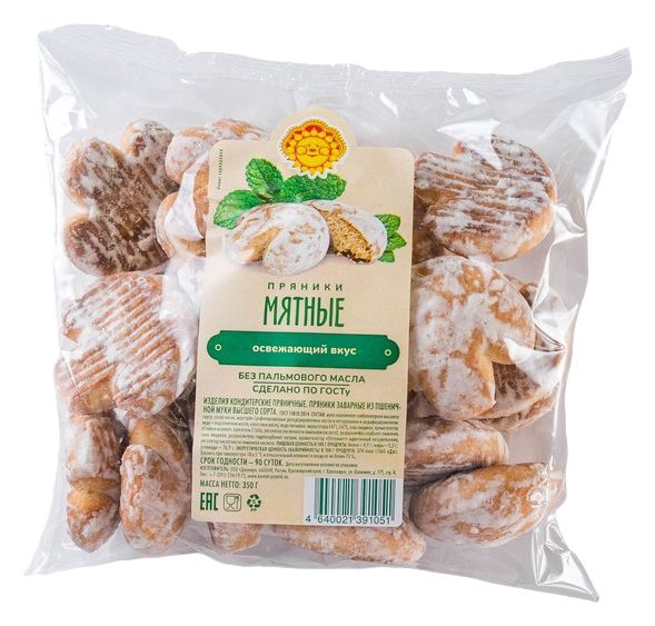 Пряники КОНТЕХ Мятные 350г