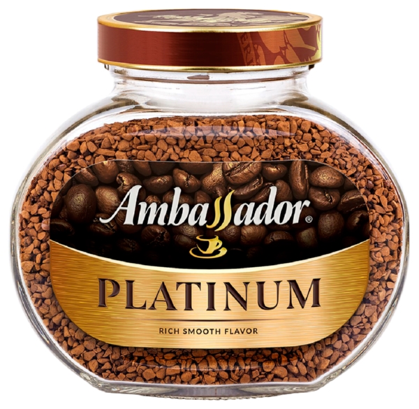 Кофе АМБАССАДОР Платинум растворимый ст/б 95г