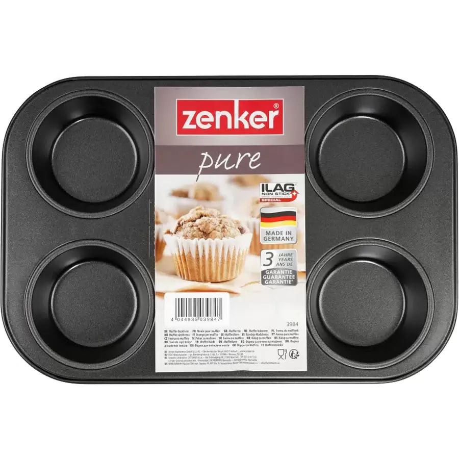 Форма для выпечки ЗЕНКЕР 6 кексов арт.3984