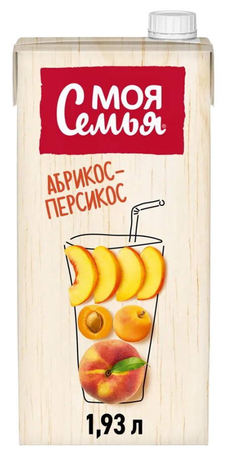 Напиток сокосодержащий МОЯ СЕМЬЯ Персик-кудесник 1.93л
