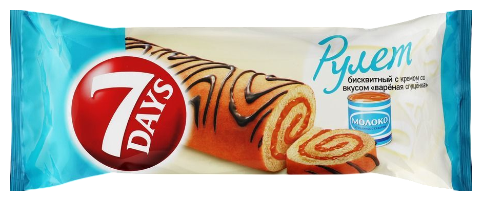 Рулет 7 ДЭЙС вареная сгущенка 200г