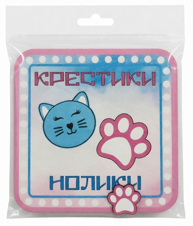 Головоломка АПИЛКА Крестики-Нолики кошечки-лапки
