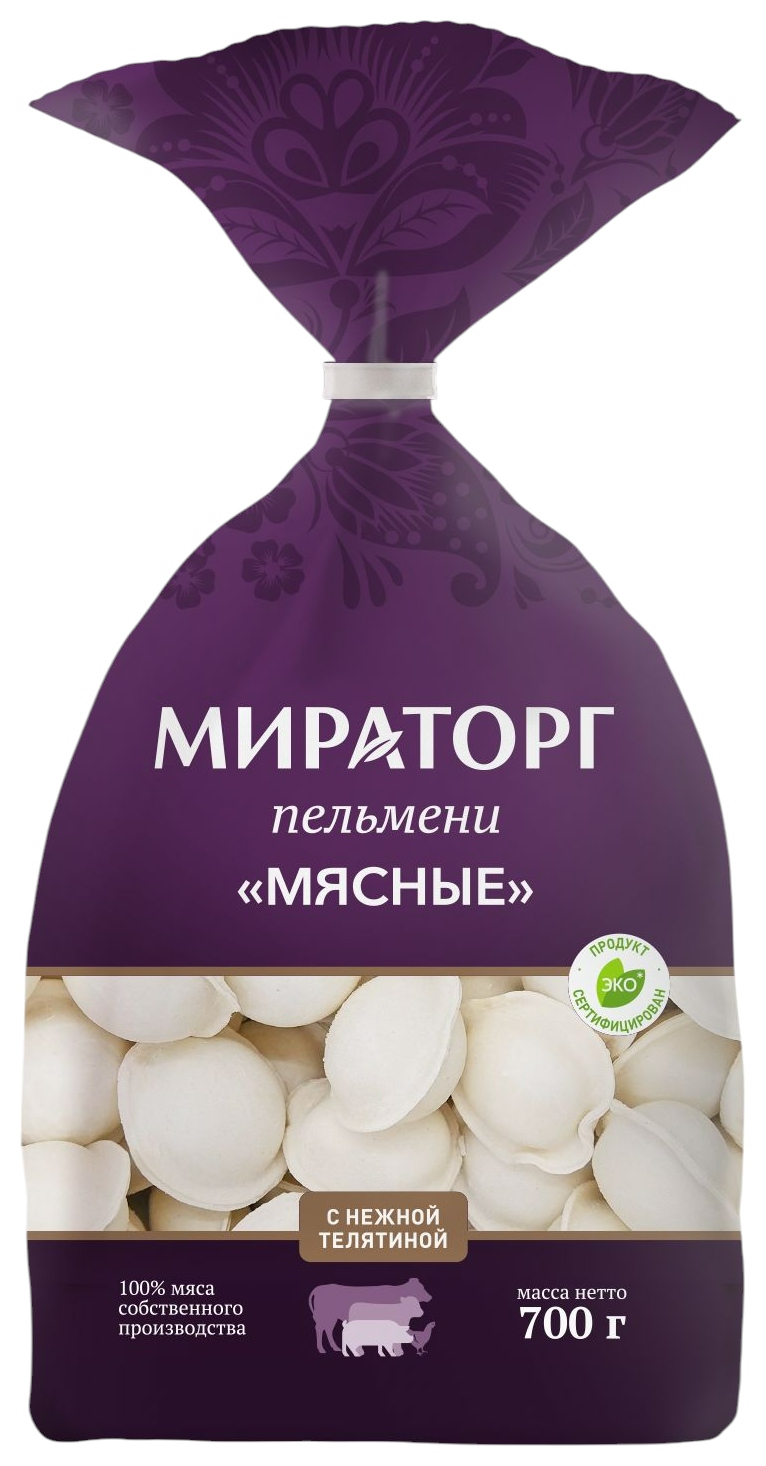 Пельмени МИРАТОРГ мясные 700г