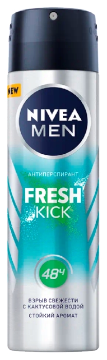 Дезодорант НИВЕЯ Фреш кик мужской спрей 150мл