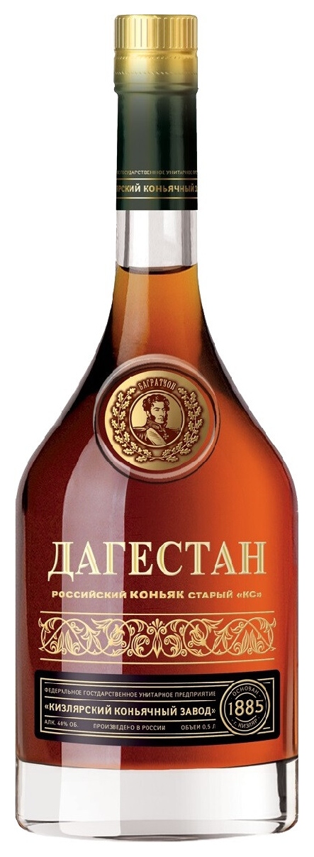 Коньяк ДАГЕСТАН КС 40% ст/б 0.5л