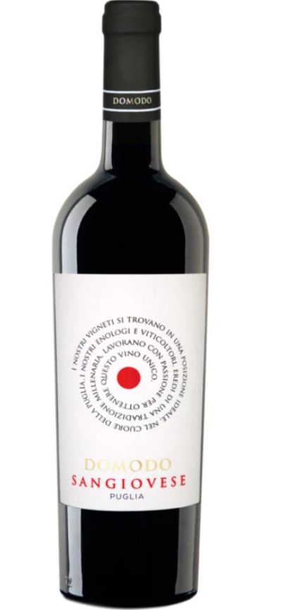 Вино ДОМОДО Санджовезе красное п/сух 12.5% ст/б 0.75л