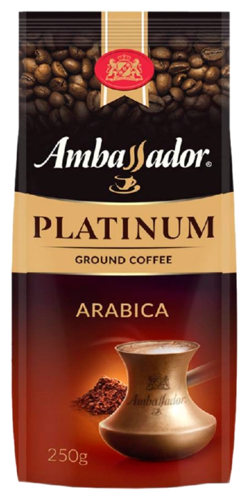 Кофе АМБАССАДОР Платинум Крема молотый 200г
