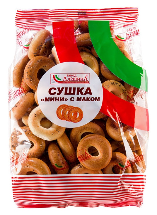 Сушка АЛЕШИНА мини с маком 380г