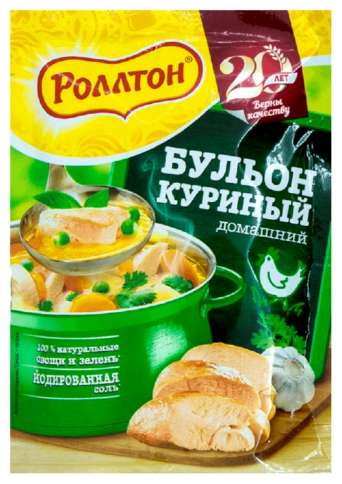 Бульон РОЛЛТОН куриный м/у 90г