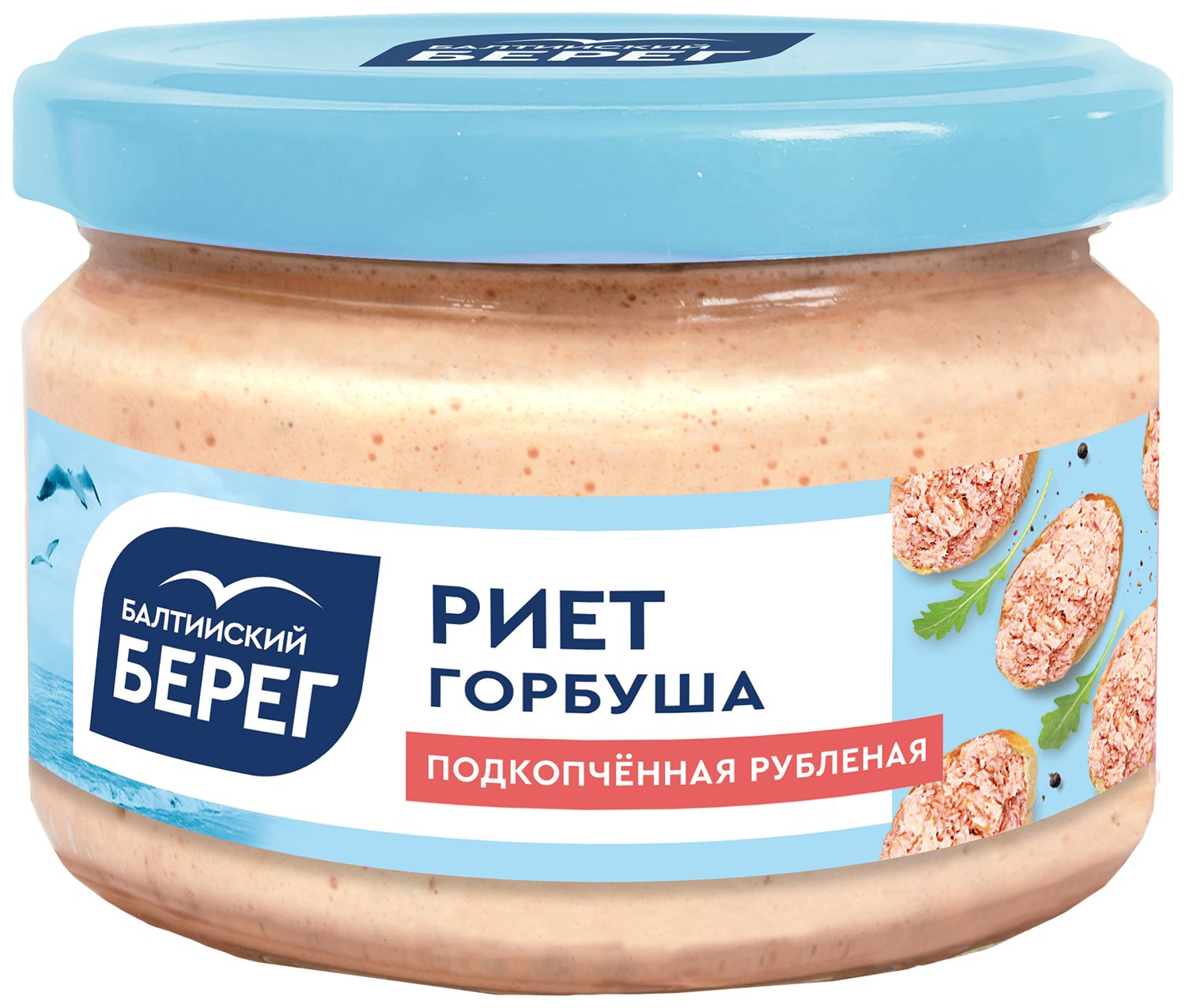 Риет БАЛТИЙСКИЙ БЕРЕГ из горбуши подкопченный 180г