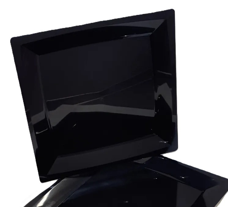 Тарелка квадратная 210мм 3шт арт.2003П