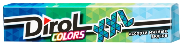 Жевательная резинка ДИРОЛ XXL Колорс ассорти мятных вкусов 19г
