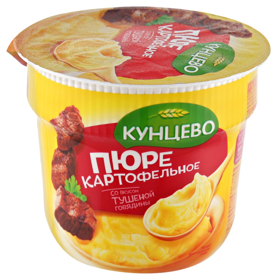 Картофельное пюре б/п КУНЦЕВО с тушеной говядиной 40г