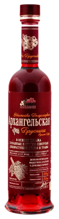 Настойка АРХАНГЕЛЬСКАЯ Брусника ручного сбора п/сл 21% 0.5л