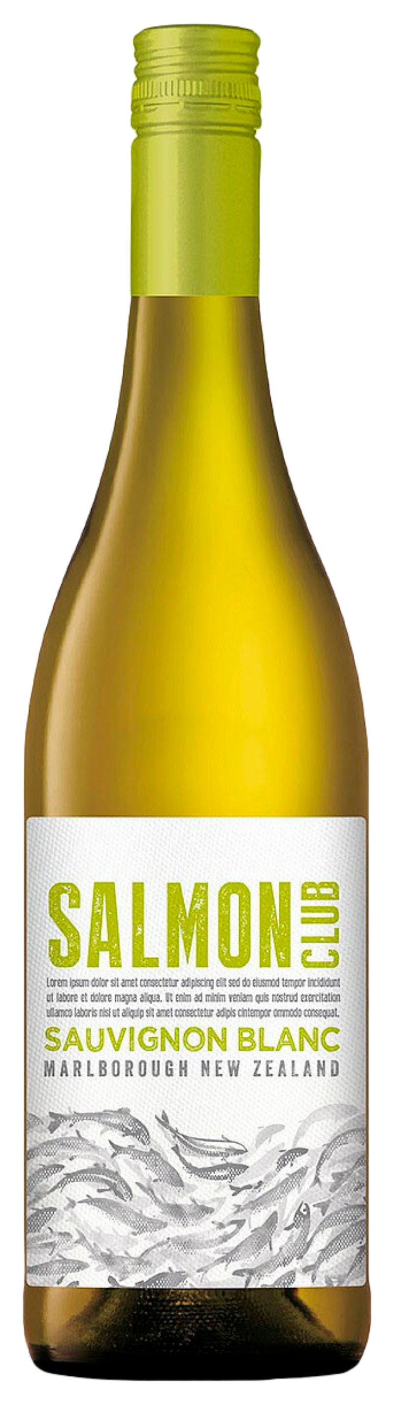 Вино ЭРМАНС Салмон Клаб Совиньон Блан белое п/сух 13% ст/б 0.75л