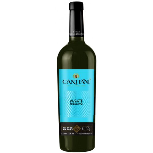 Вино КАНТИАНИ Алиготе Рислинг Рейнский белое сух 10-12% ст/б 0.75л