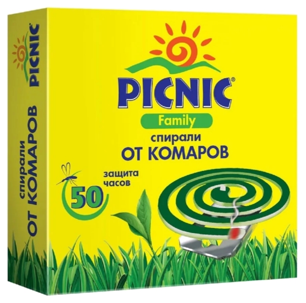 Спираль ПИКНИК Фэмили от комаров 10шт