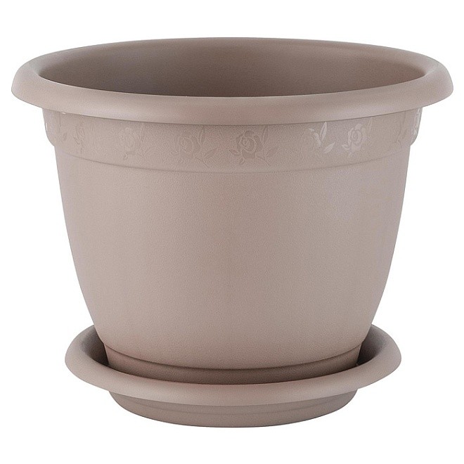 Горшок для цветов ИНГРИН Афродита Д29см Французский платан 7.8л арт.IG420611105